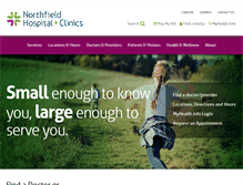 Tablet Screenshot of northfieldhospital.org